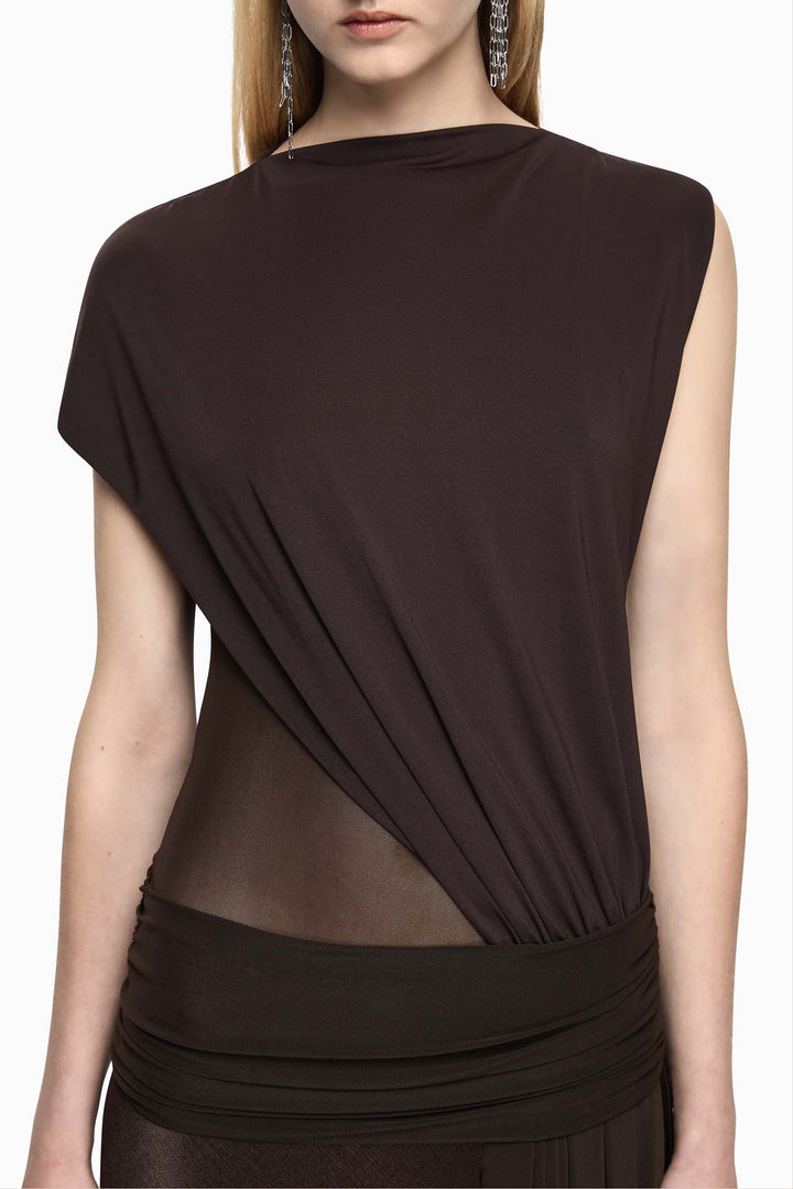 Idras Maxi Dress in Dark Choc/Espresso
