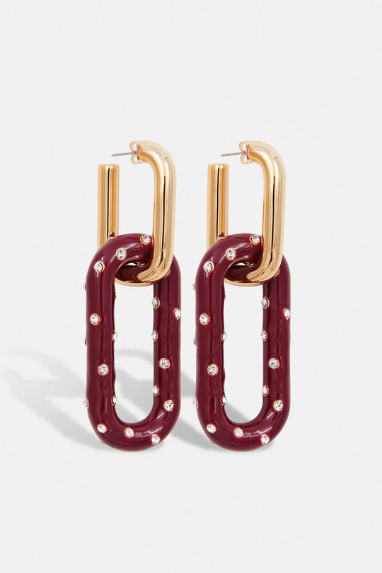 Hicolor Twisted Bicolour Earrings in Praline main image 1