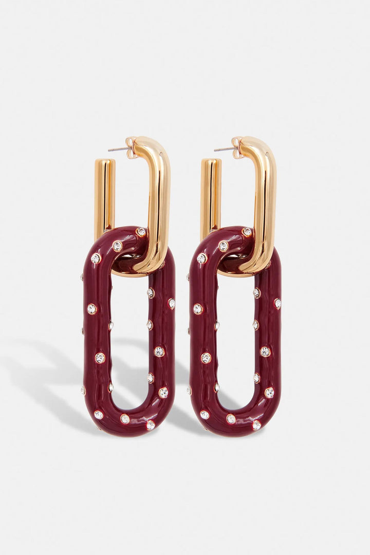 Idry Link Earrings in Margot Mauve