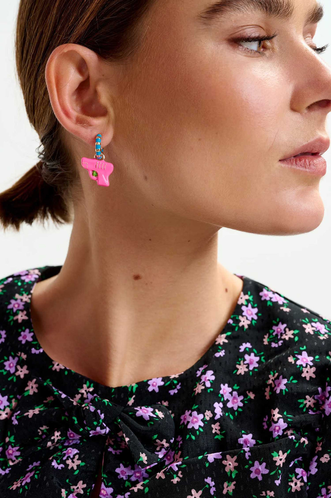 Ihotti Hoop Earrings - Dino & Water Gun