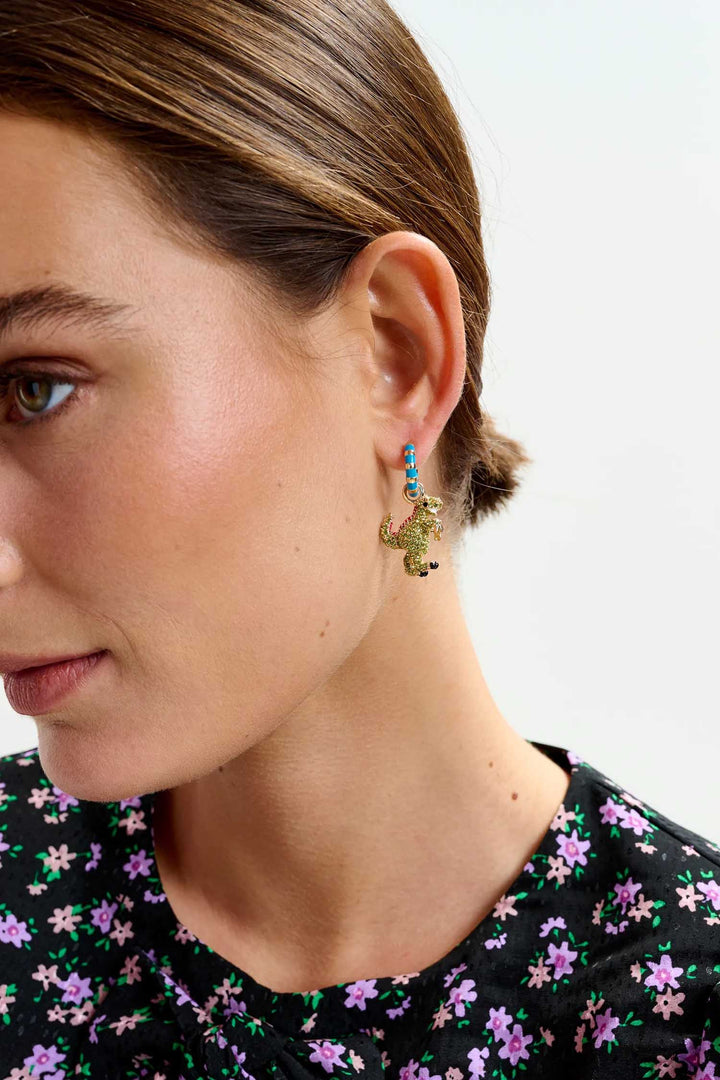 Ihotti Hoop Earrings - Dino & Water Gun