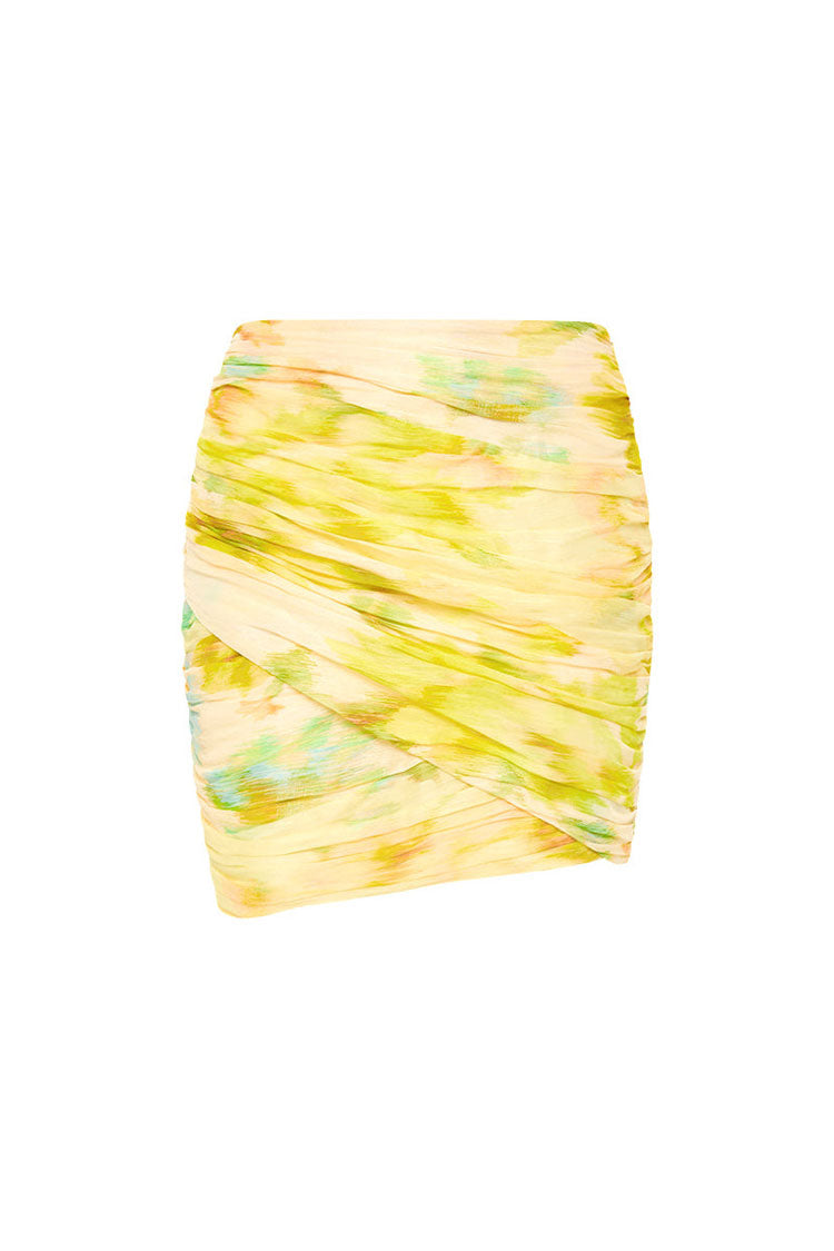 Illuminate Gathered Skirt in Zest | FINAL SALE