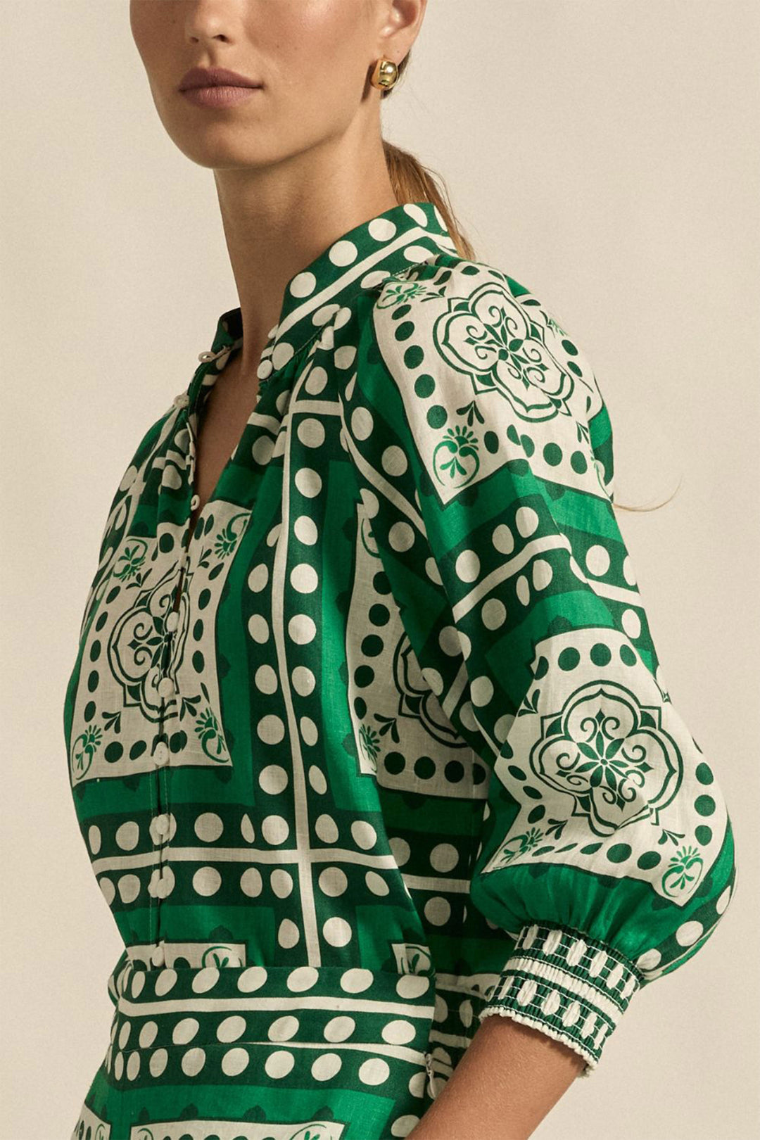 Inspire Top in Parrot Scarf