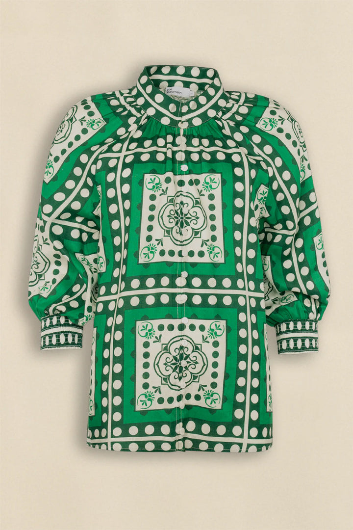 Inspire Top in Parrot Scarf