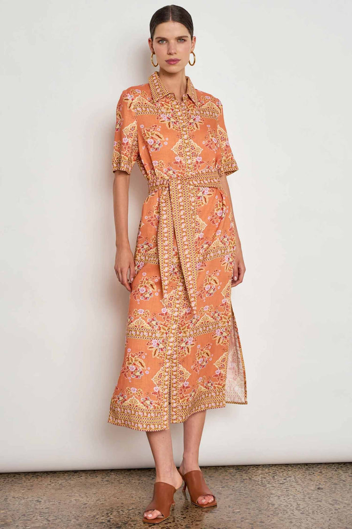 Instruct Dress in Marigold Glow