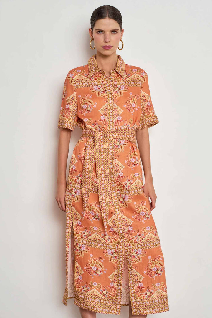 Instruct Dress in Marigold Glow