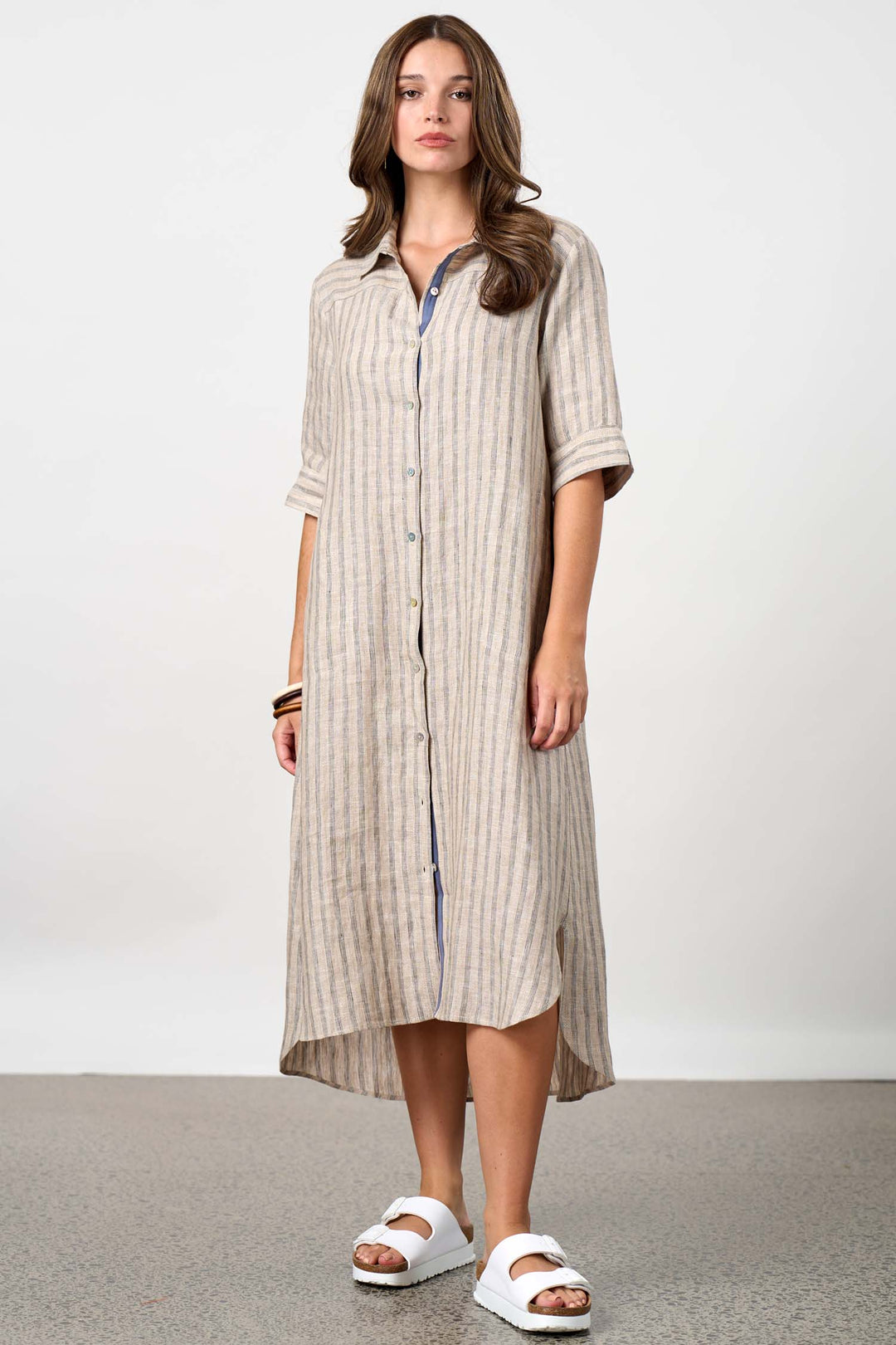 Interval Shirt Dress in Pumice