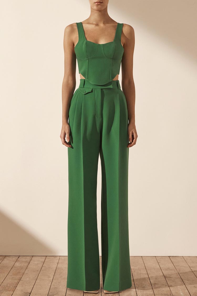 Irena High Waisted Tailored Pant