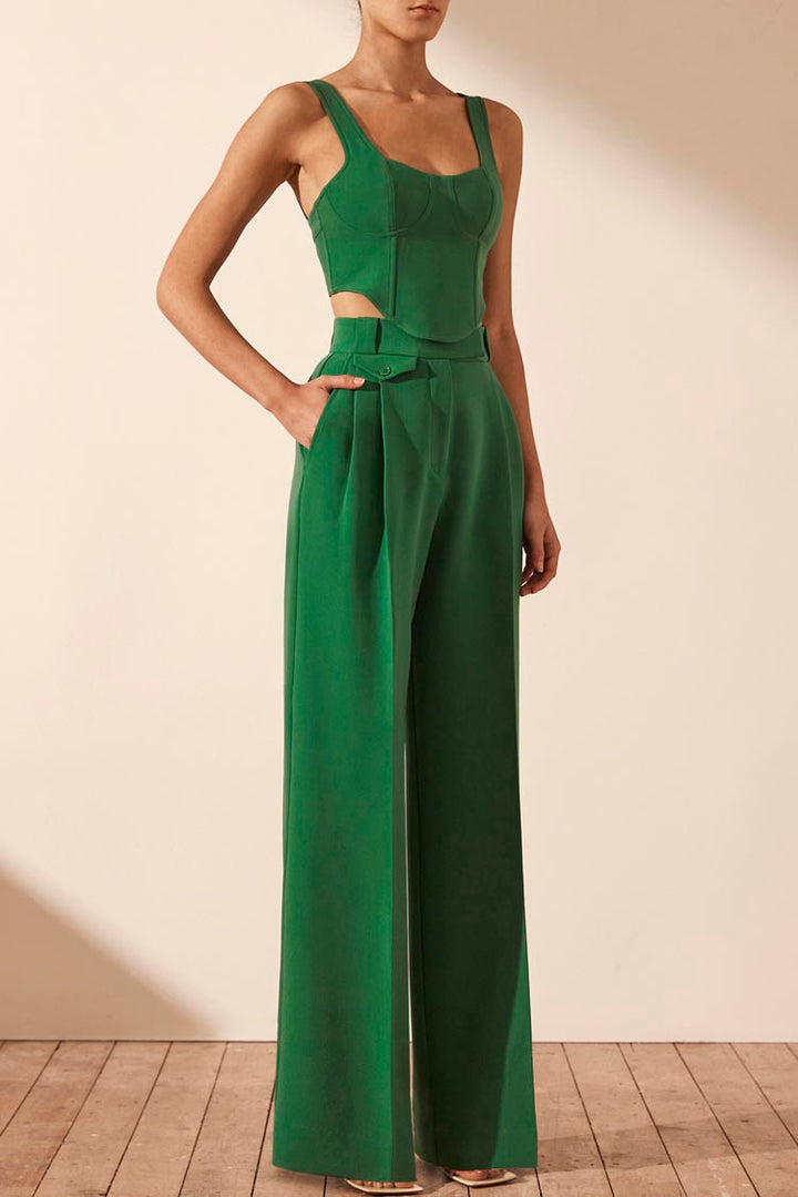 Irena High Waisted Tailored Pant
