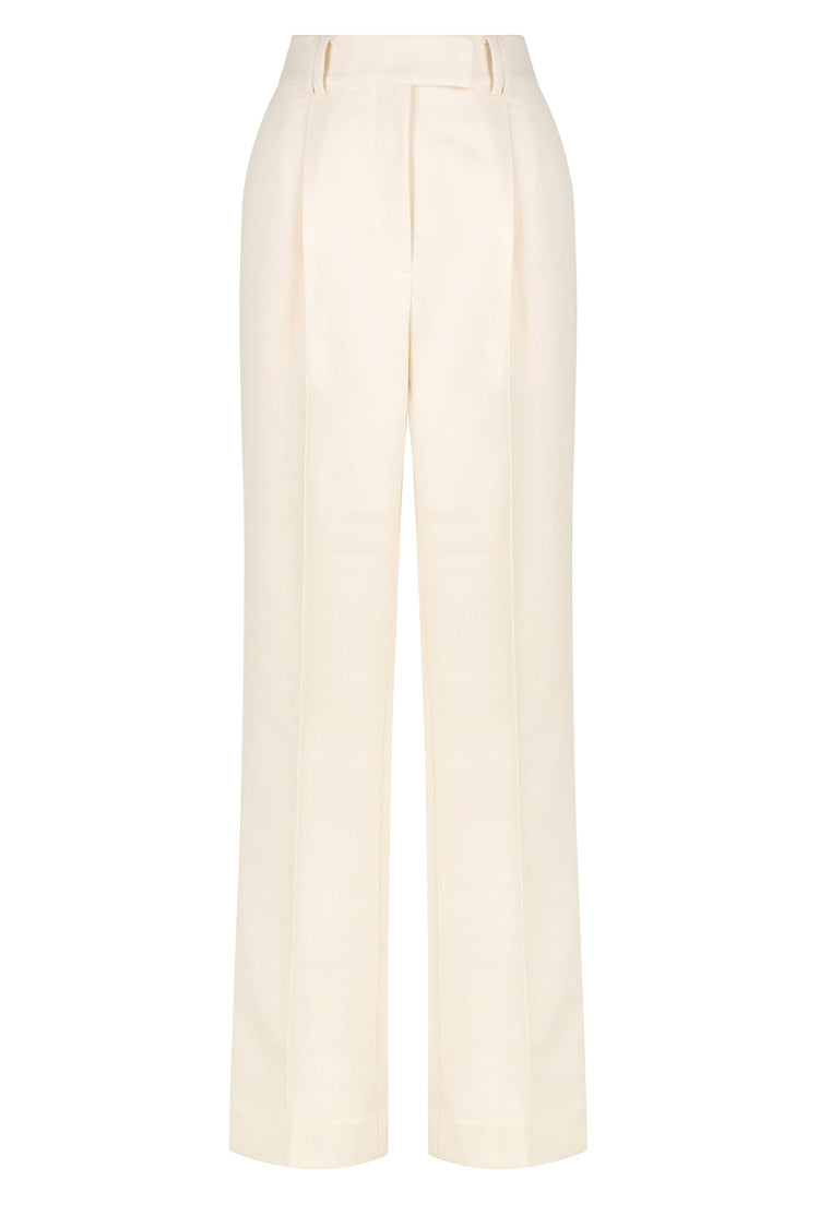 Irena Low Rise Slouch Pant in Rice