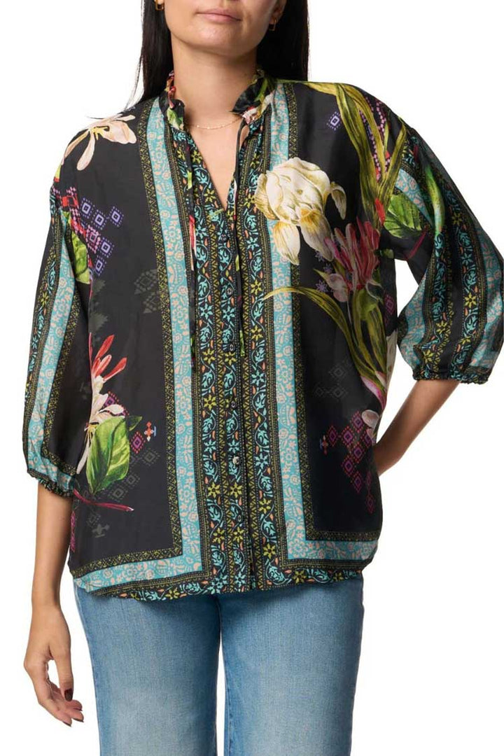 Iris Whisper Elda 3/4 Sleeve Button Down Shirt