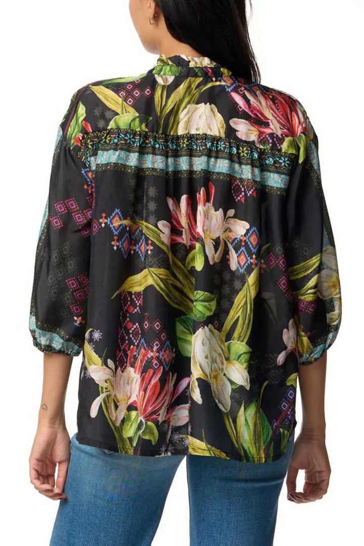 Iris Whisper Elda 3/4 Sleeve Button Down Shirt