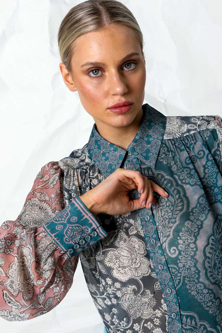 Ivy Shirt in Indigo Henna