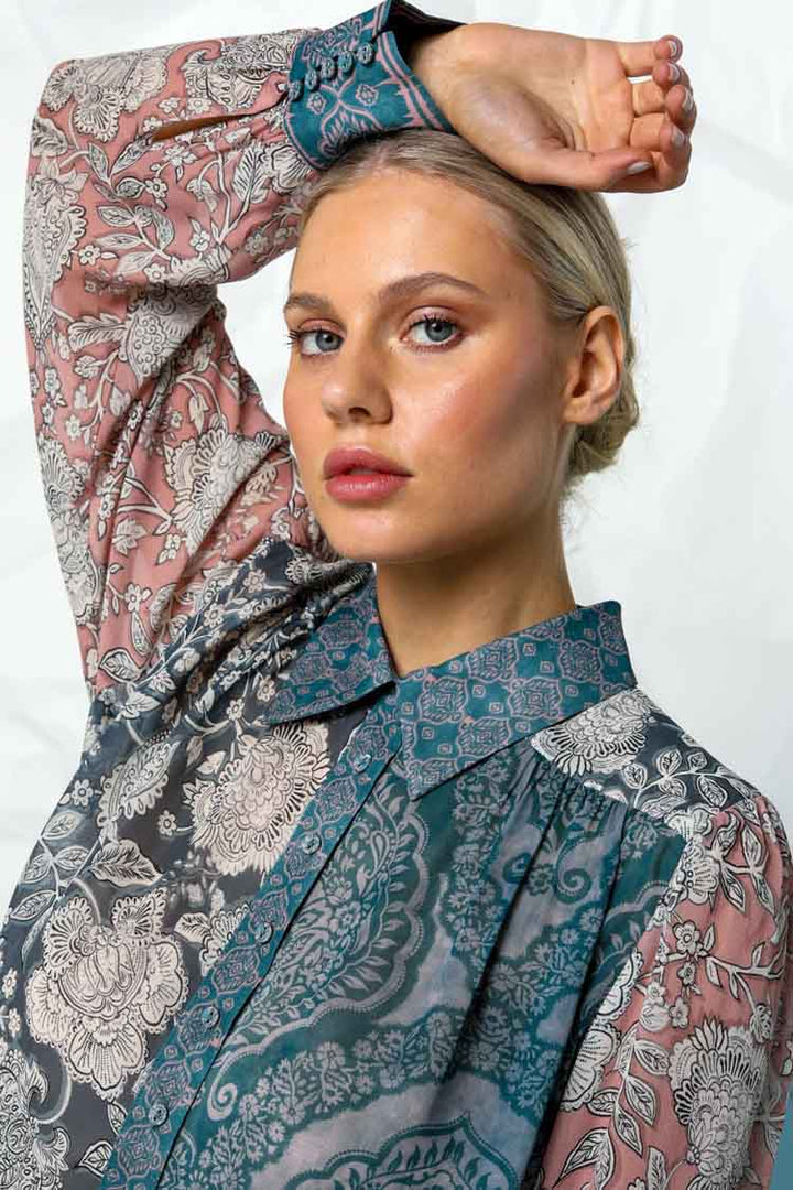 Ivy Shirt in Indigo Henna