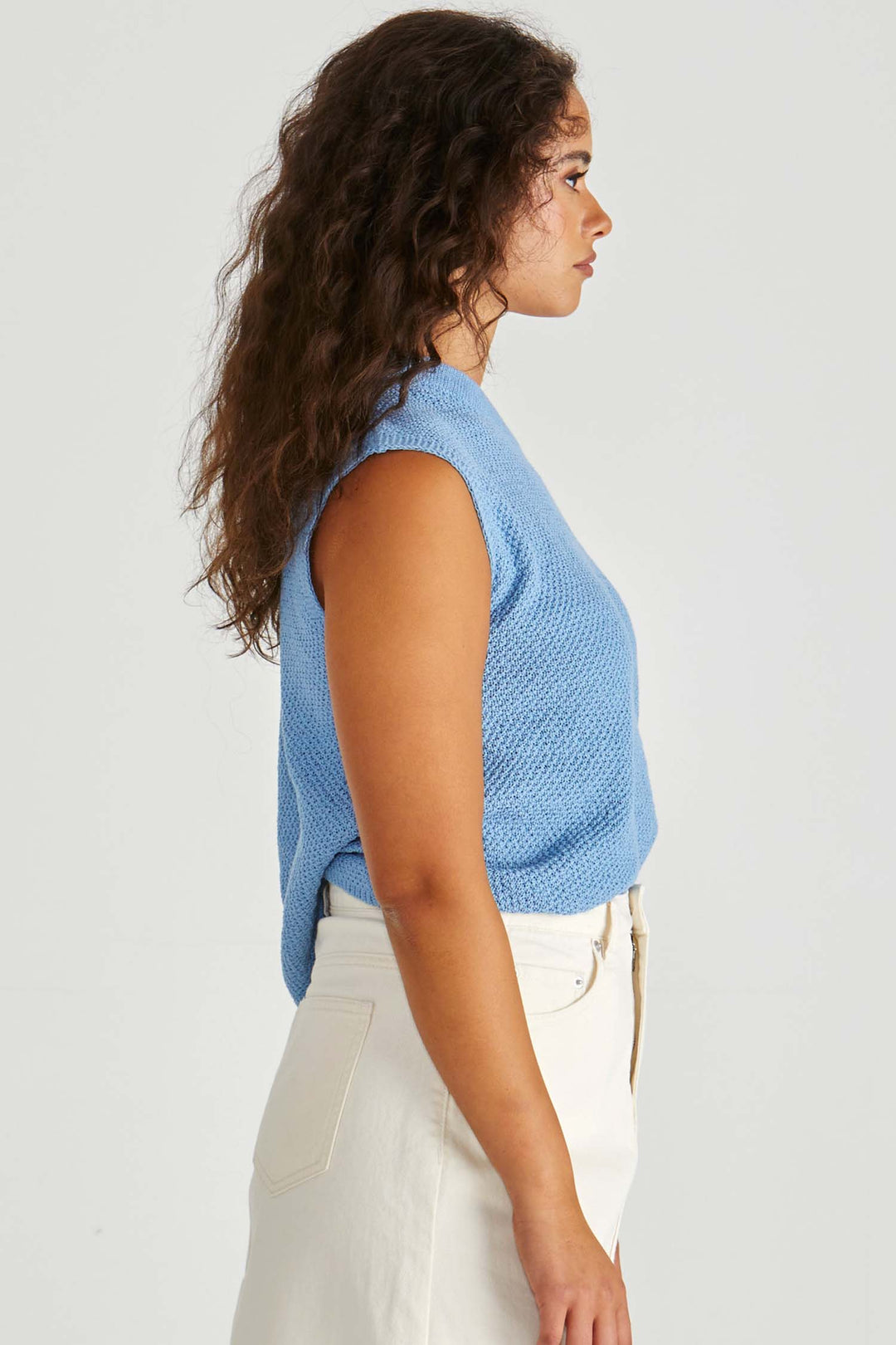 Jaci Knit Top in Blue