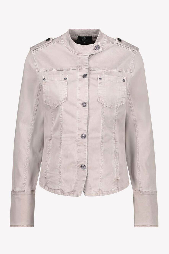 Jacket w Chest Pockets in Dark Linen