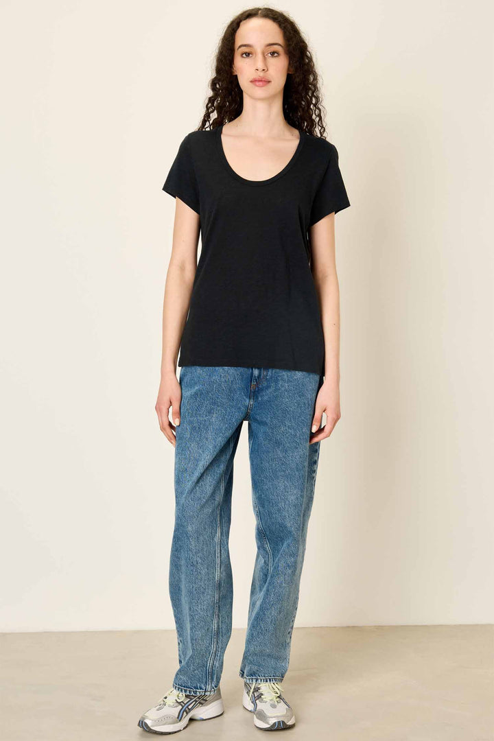 Jacksonville U Collar SS T-Shirt in Black
