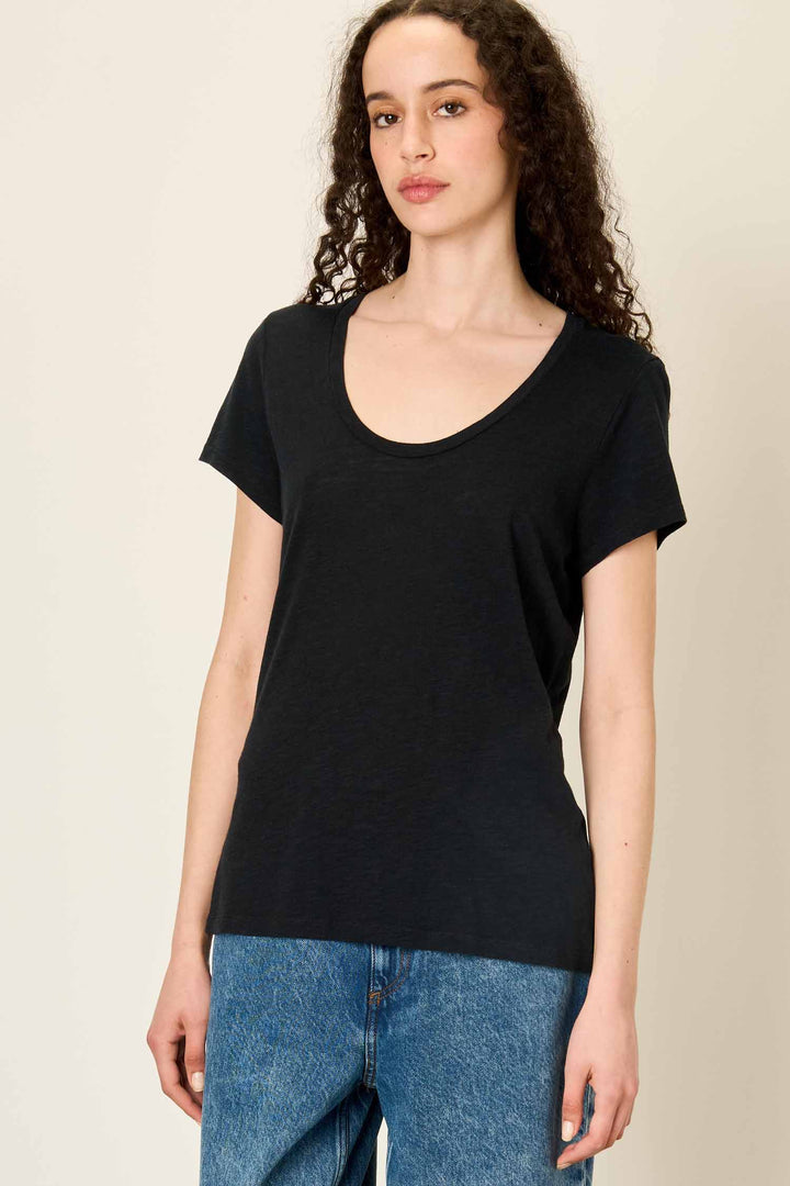 Jacksonville U Collar SS T-Shirt in Black