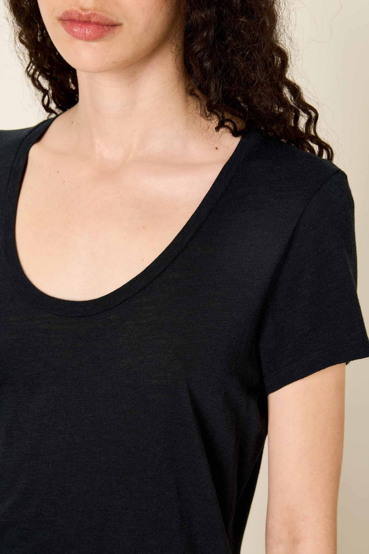 Jacksonville U Collar SS T-Shirt in Black