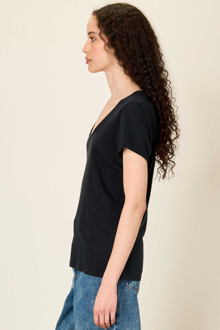 Jacksonville U Collar SS T-Shirt in Black