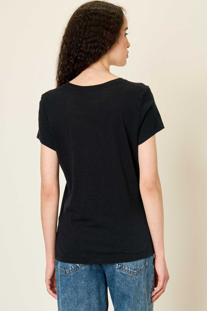 Jacksonville U Collar SS T-Shirt in Black