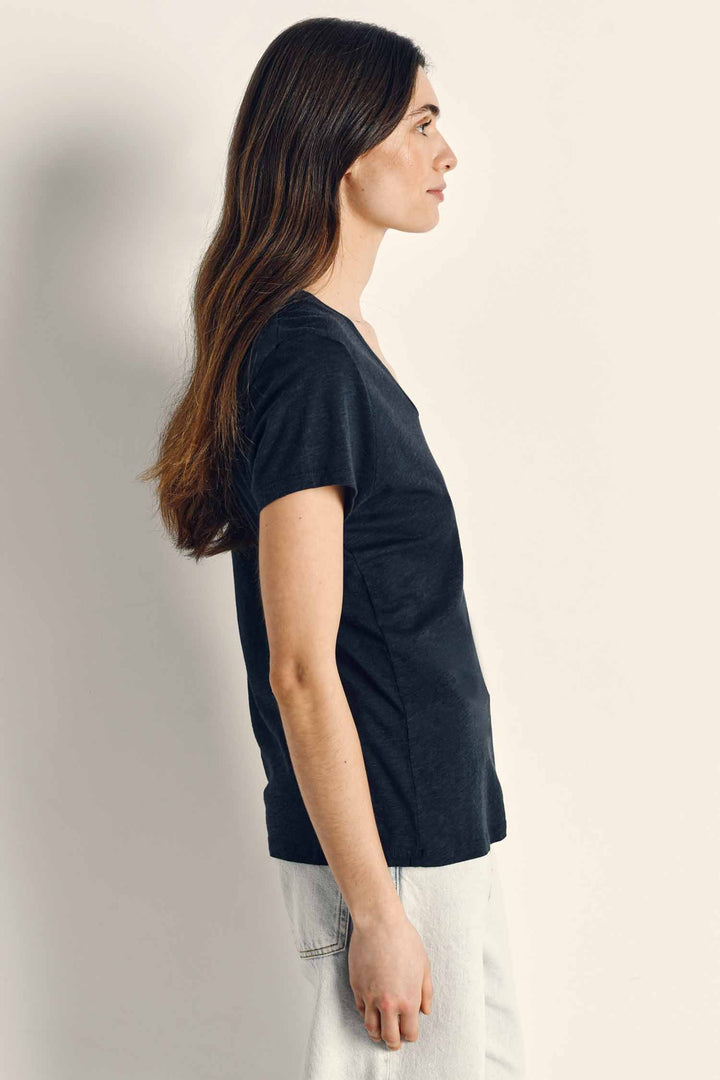Jacksonville U Collar SS T-Shirt in Navy