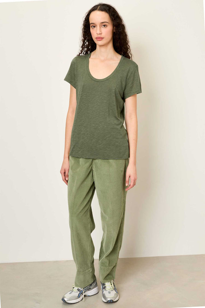 Jacksonville U Collar SS T-Shirt in Vintage Khaki