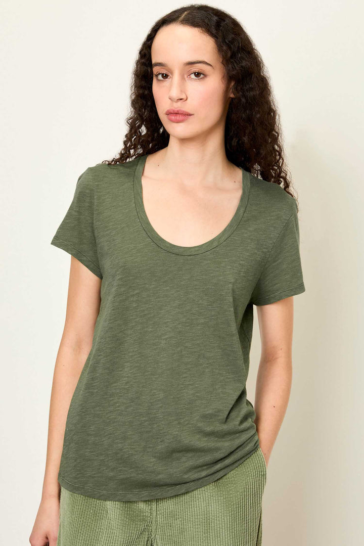 Jacksonville U Collar SS T-Shirt in Vintage Khaki