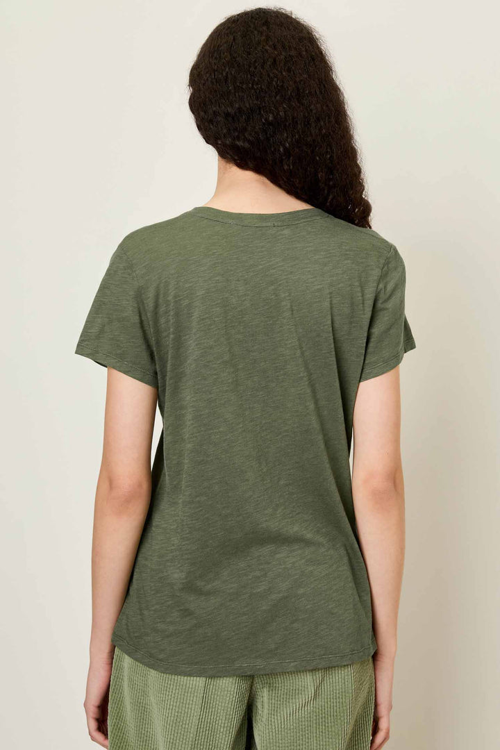 Jacksonville U Collar SS T-Shirt in Vintage Khaki