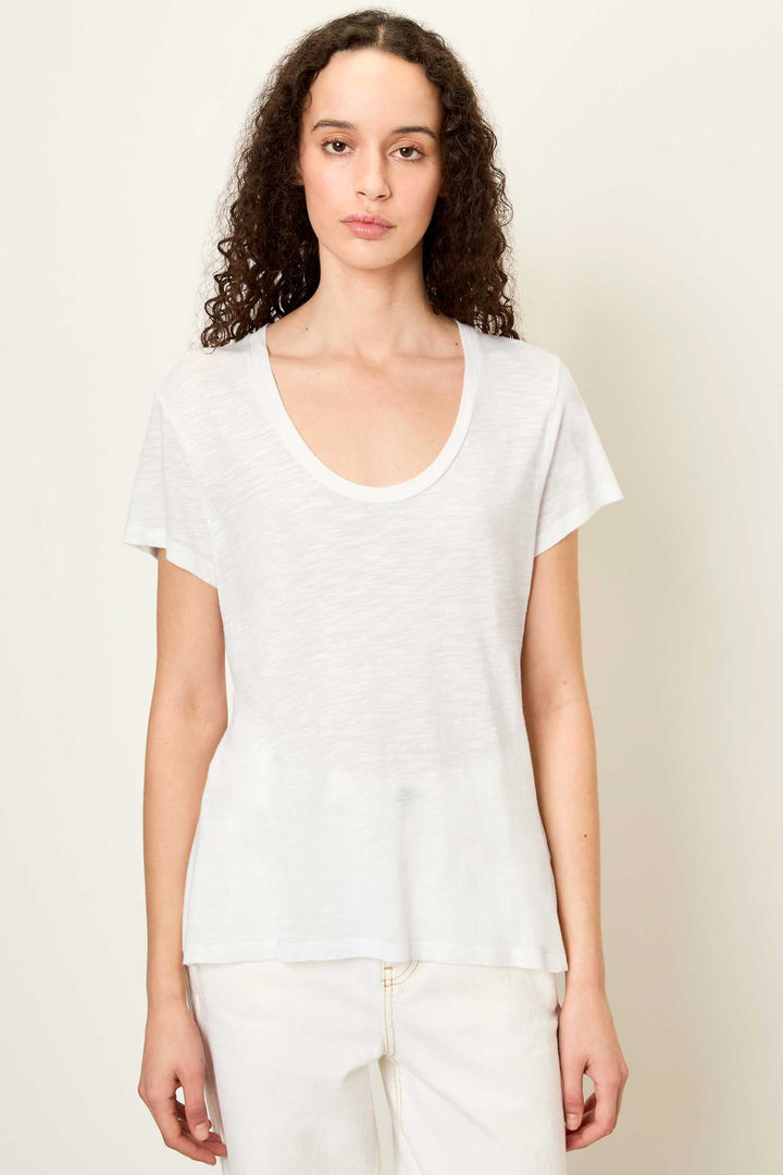 Jacksonville U Collar SS T-Shirt in White