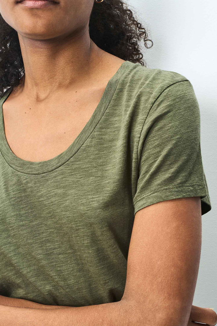 Jacksonville U Collar SS T-Shirt in Vintage Khaki