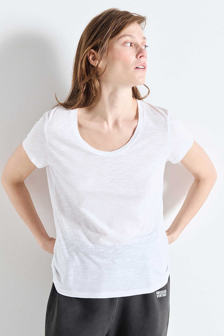 Jacksonville U Collar SS T-Shirt in White