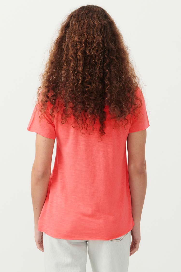 Jacksonville V-Neck SS T-Shirt in Vintage Pink