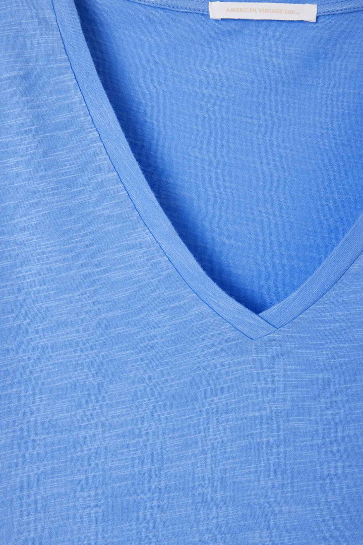 Jacksonville V-Neck SS T-Shirt in Vintage Celestial