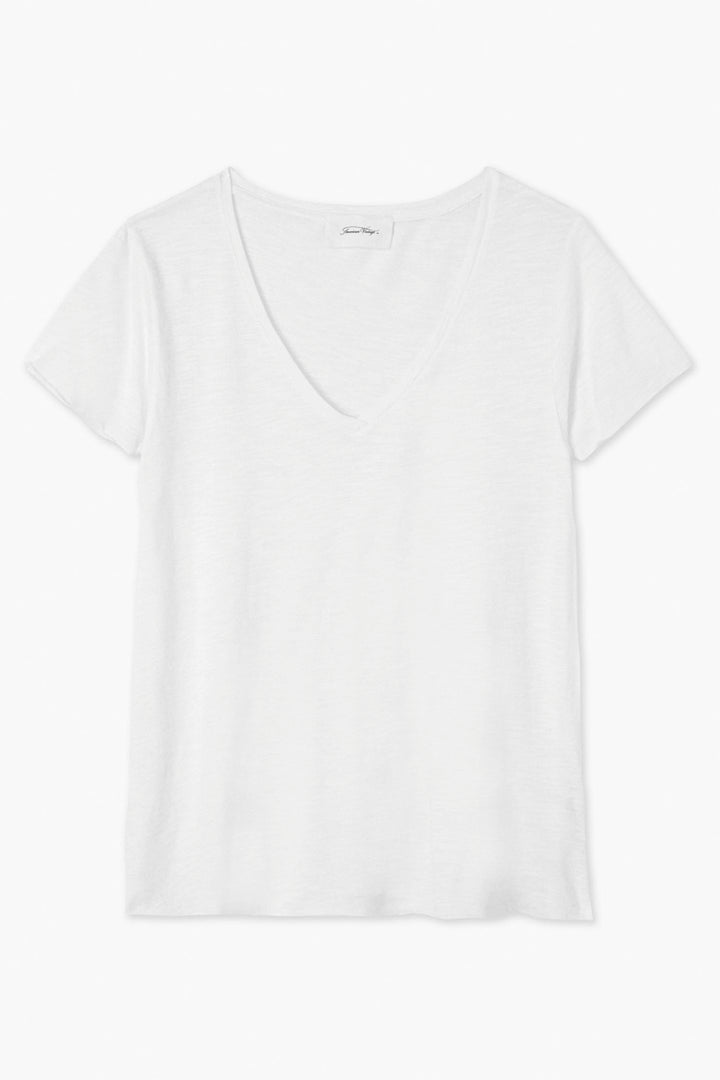 Jacksonville V-Neck SS T-Shirt in White