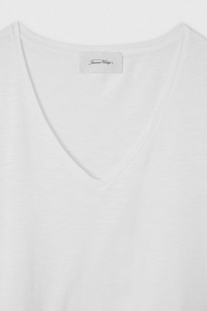 Jacksonville V-Neck SS T-Shirt in White