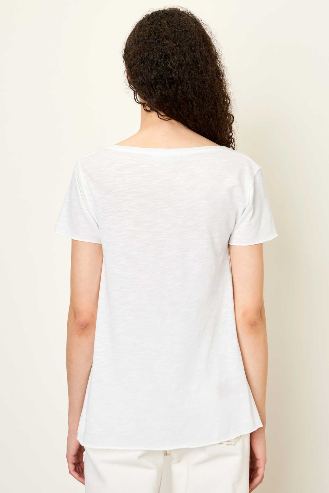 Jacksonville V-Neck SS T-Shirt in White