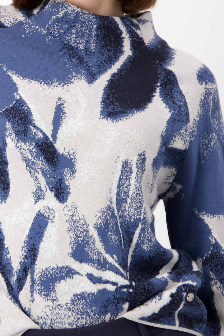 Jacquard Moon Print Pullover