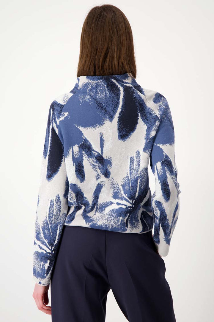 Jacquard Moon Print Pullover