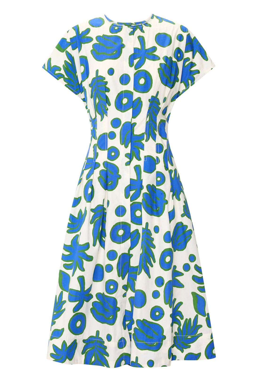 Jaine Tucked Dress in Donut Palm