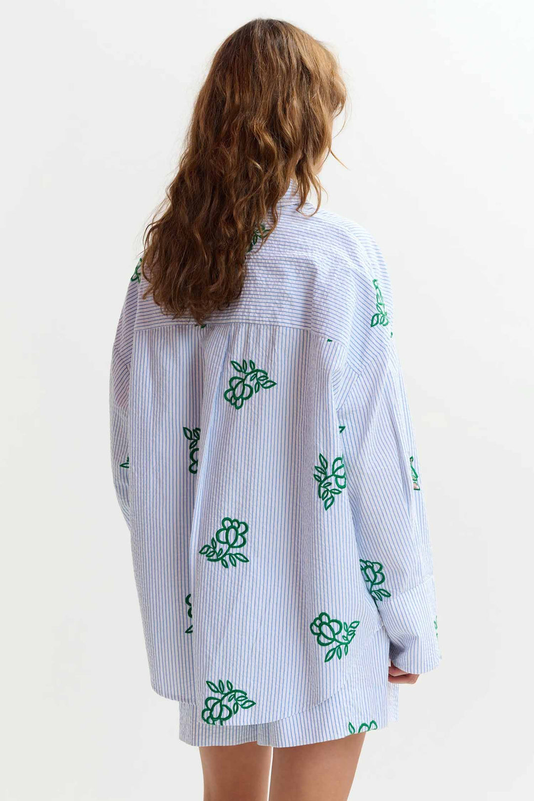 Jalinki Overboard Shirt in Off White