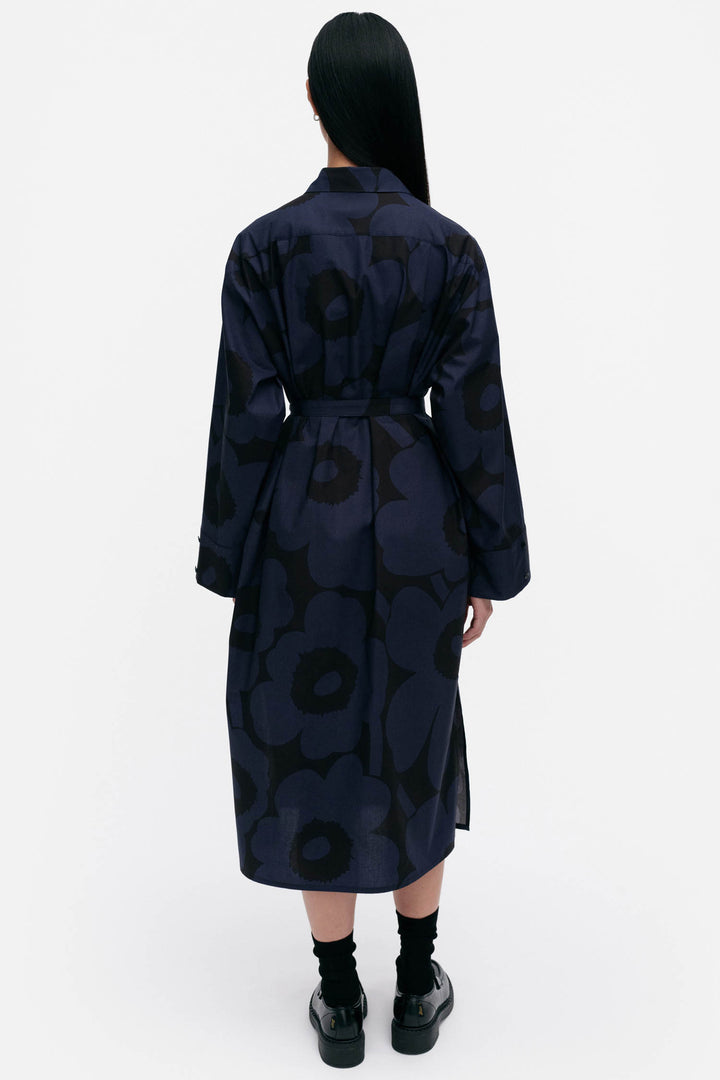 Jälki Unikko Indigo Shirt Dress