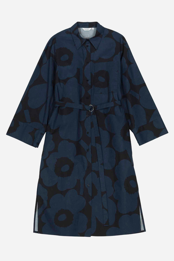 Jälki Unikko Indigo Shirt Dress