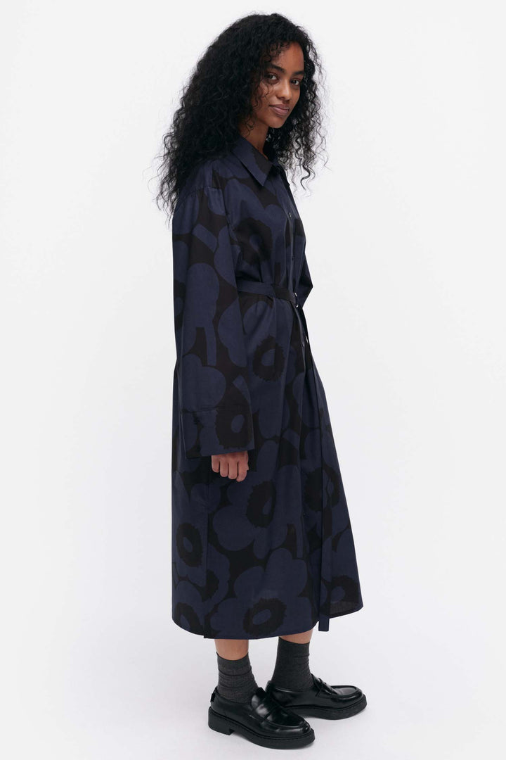 Jälki Unikko Indigo Shirt Dress