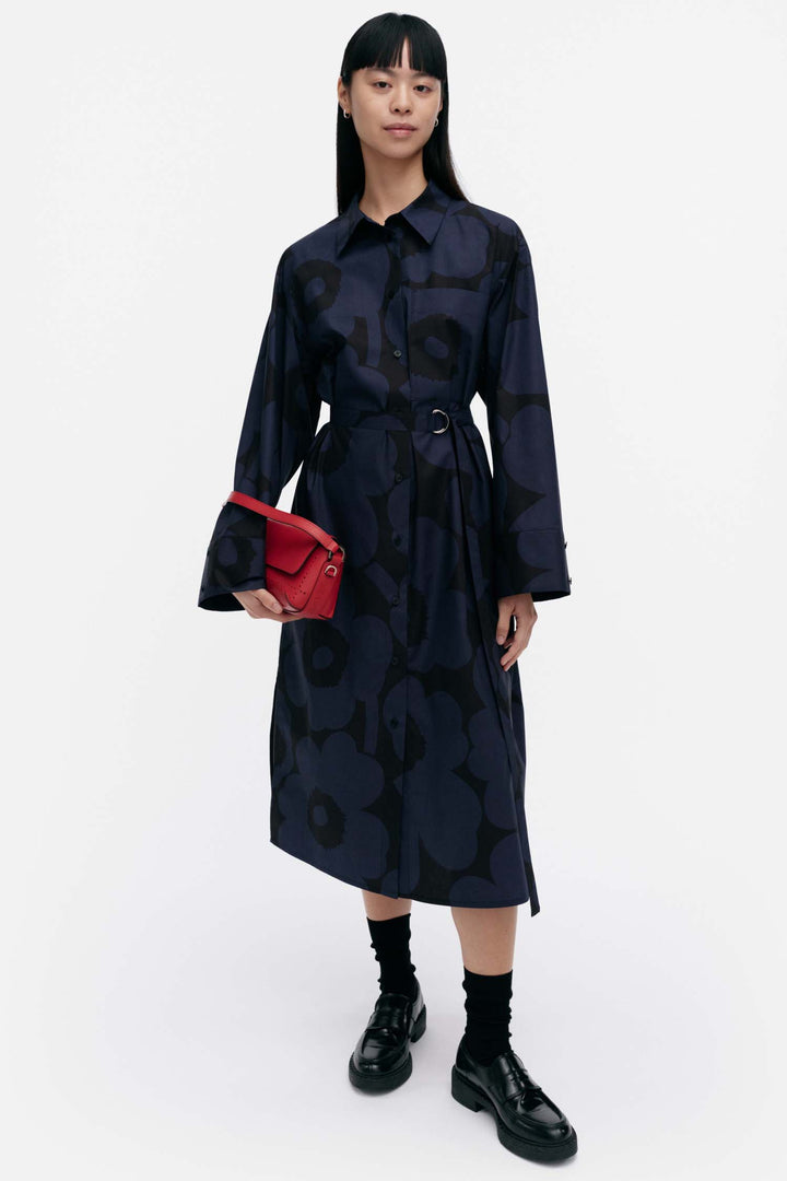Jälki Unikko Indigo Shirt Dress