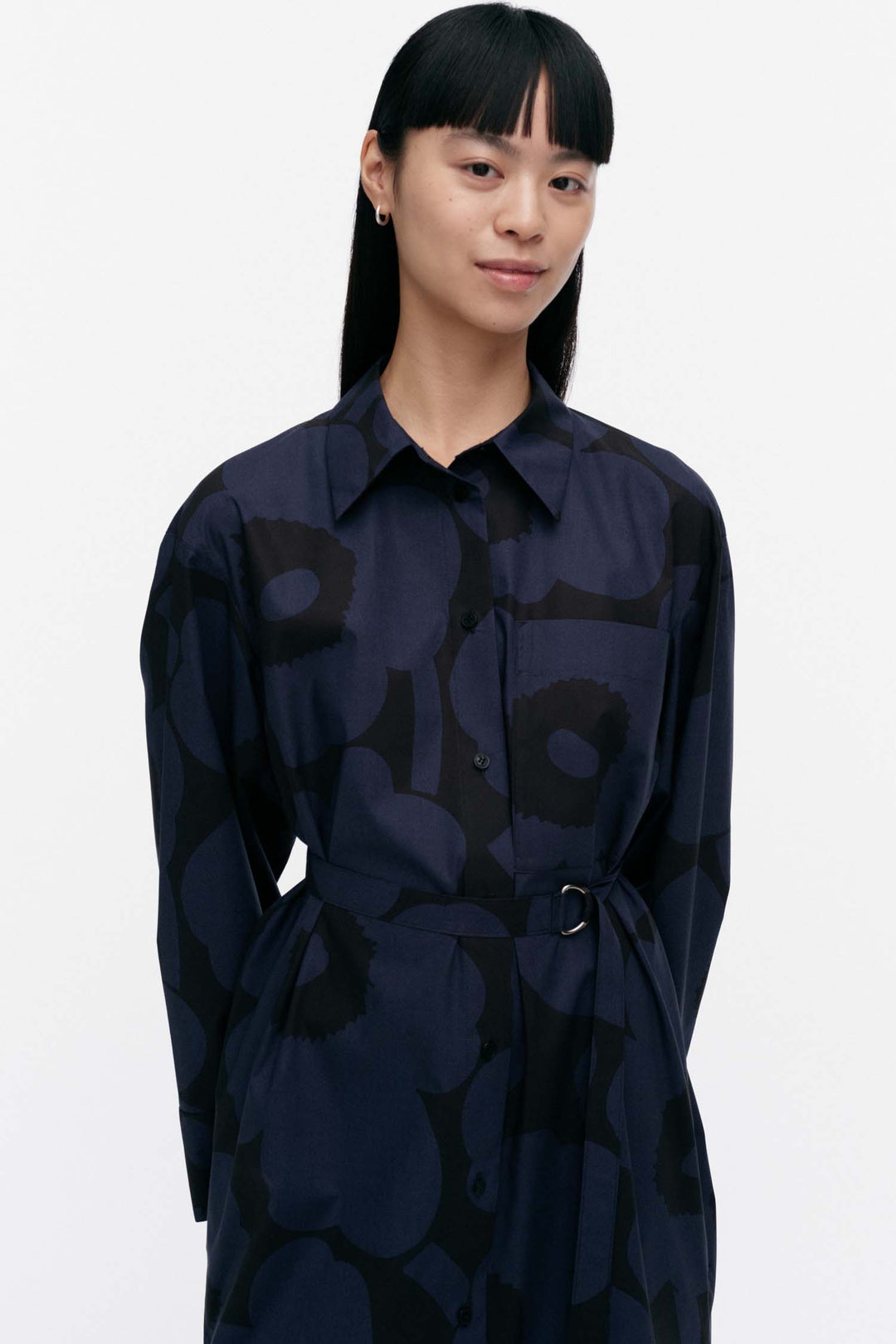 Jälki Unikko Indigo Shirt Dress
