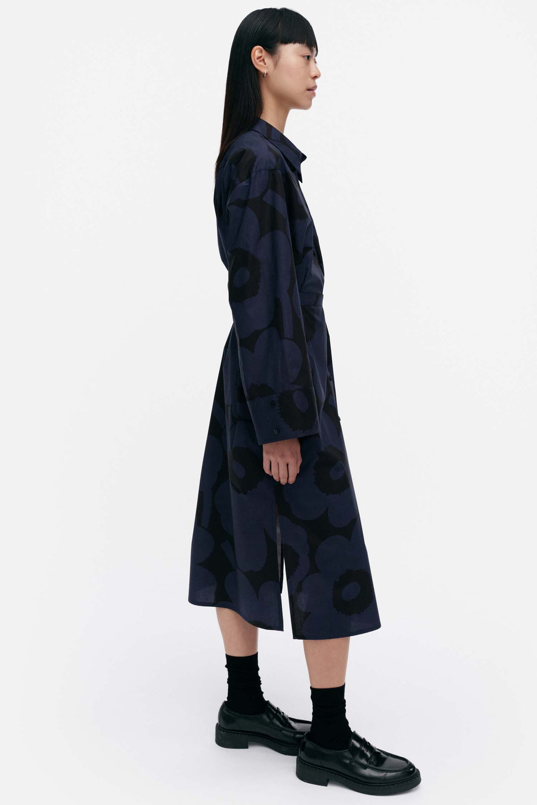 Jälki Unikko Indigo Shirt Dress