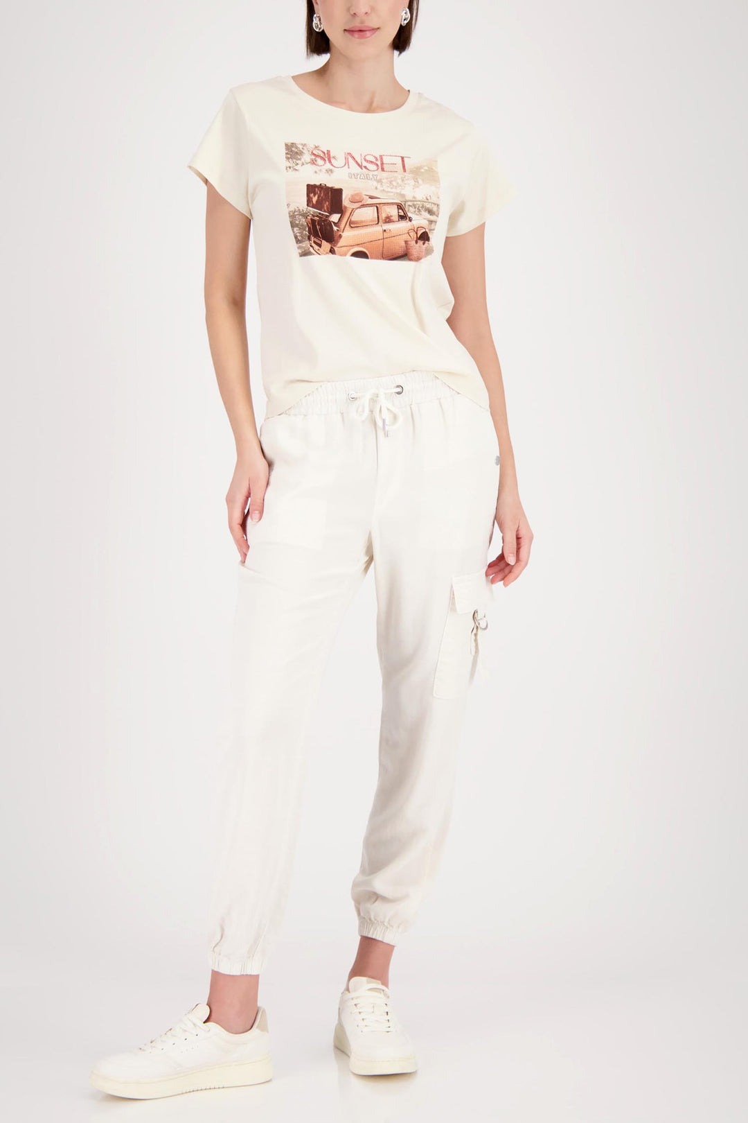 Jana Lyocell Blend Pants in Marble