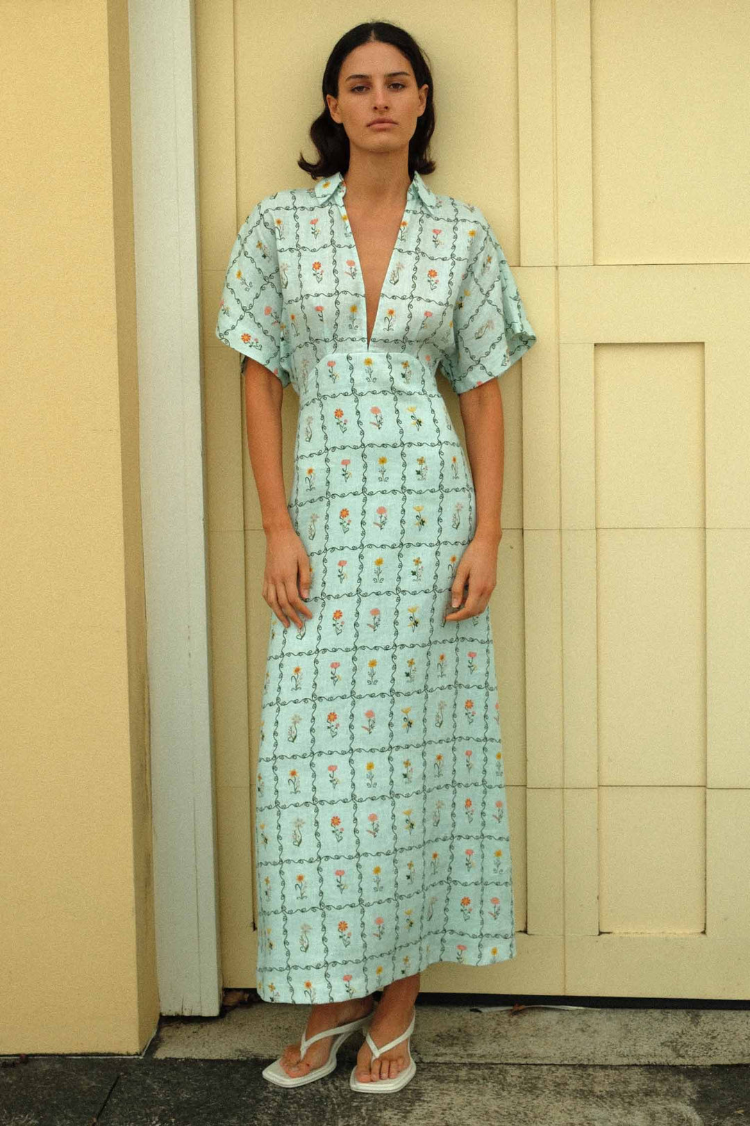 Jasmine Dress in Calypso Tile