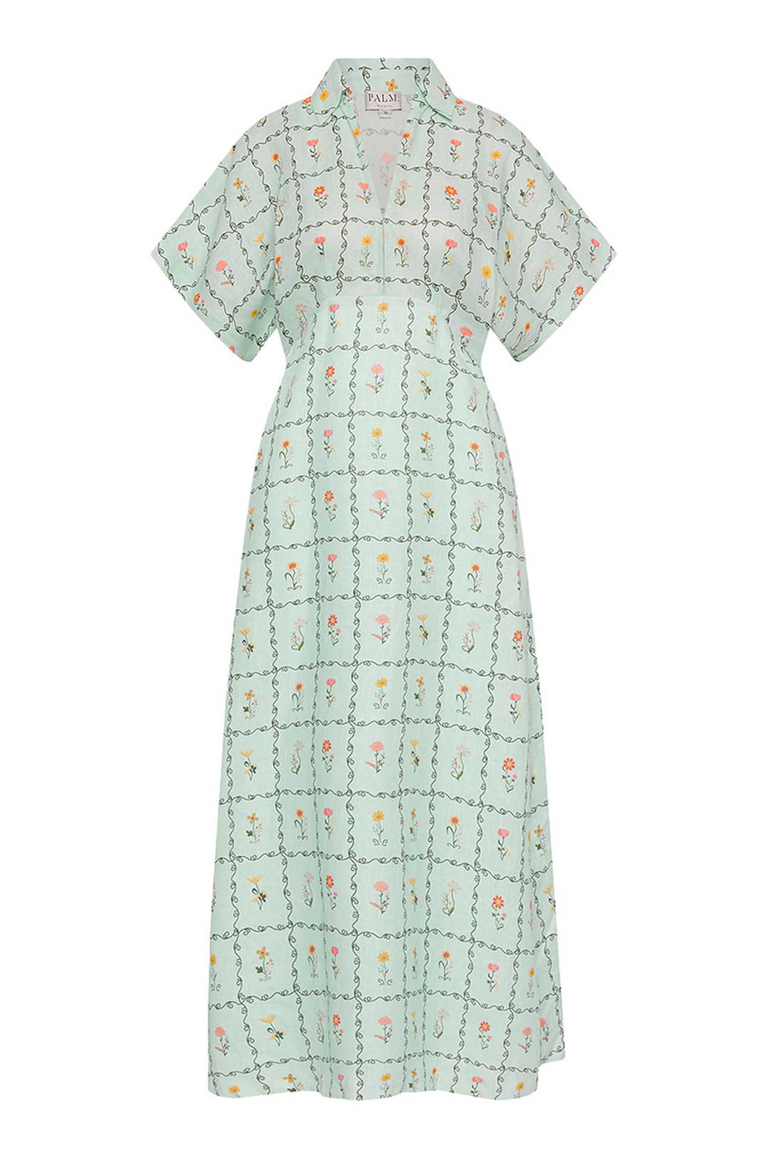 Jasmine Dress in Calypso Tile